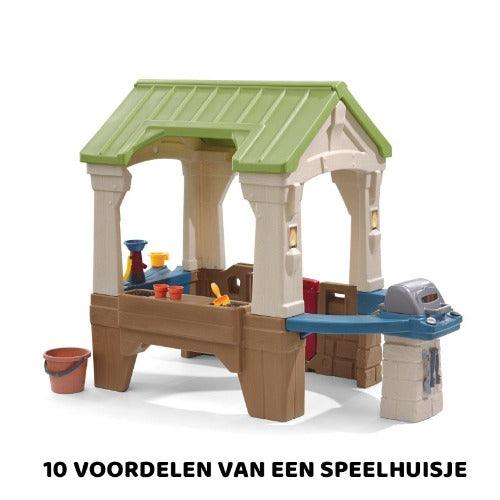 Speelhuisje kopen? De 10 voordelen van een kunststof of houten speelhuis