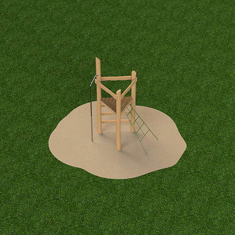 Image of klimtoren-met-brandweerstang-sicuro-brandweer-stang-speeltoestel