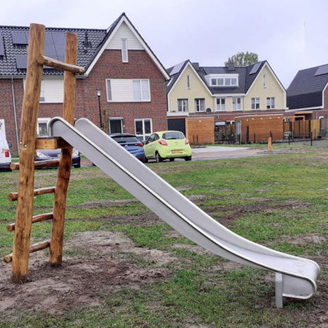 Image of speeltoestel-trap-met-glijbaan-sicuro-1500-rvs-glijbanen