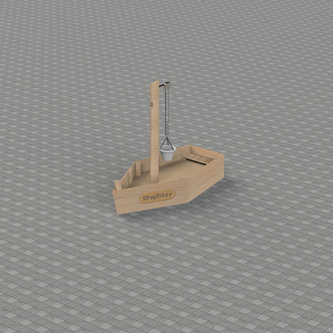 Image of zandbak-sicuro-met-mast-met-zandtakel