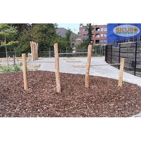 Image of 3-houten-duikelstangen-robiniahout-sicuro-jouw-speeltuin