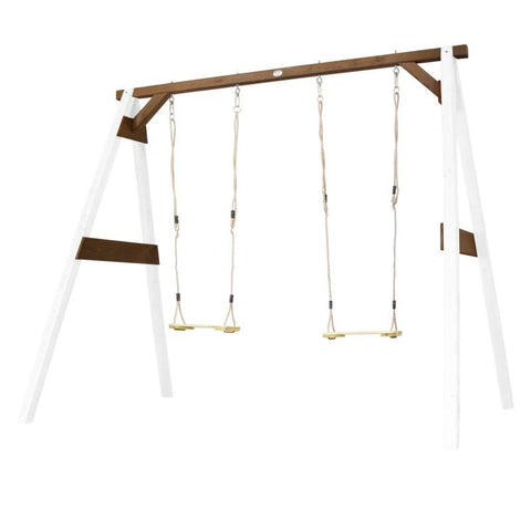 Image of Schommel | AXI - 4-in-1 SportsFun (wit/bruin) - JouwSpeeltuin