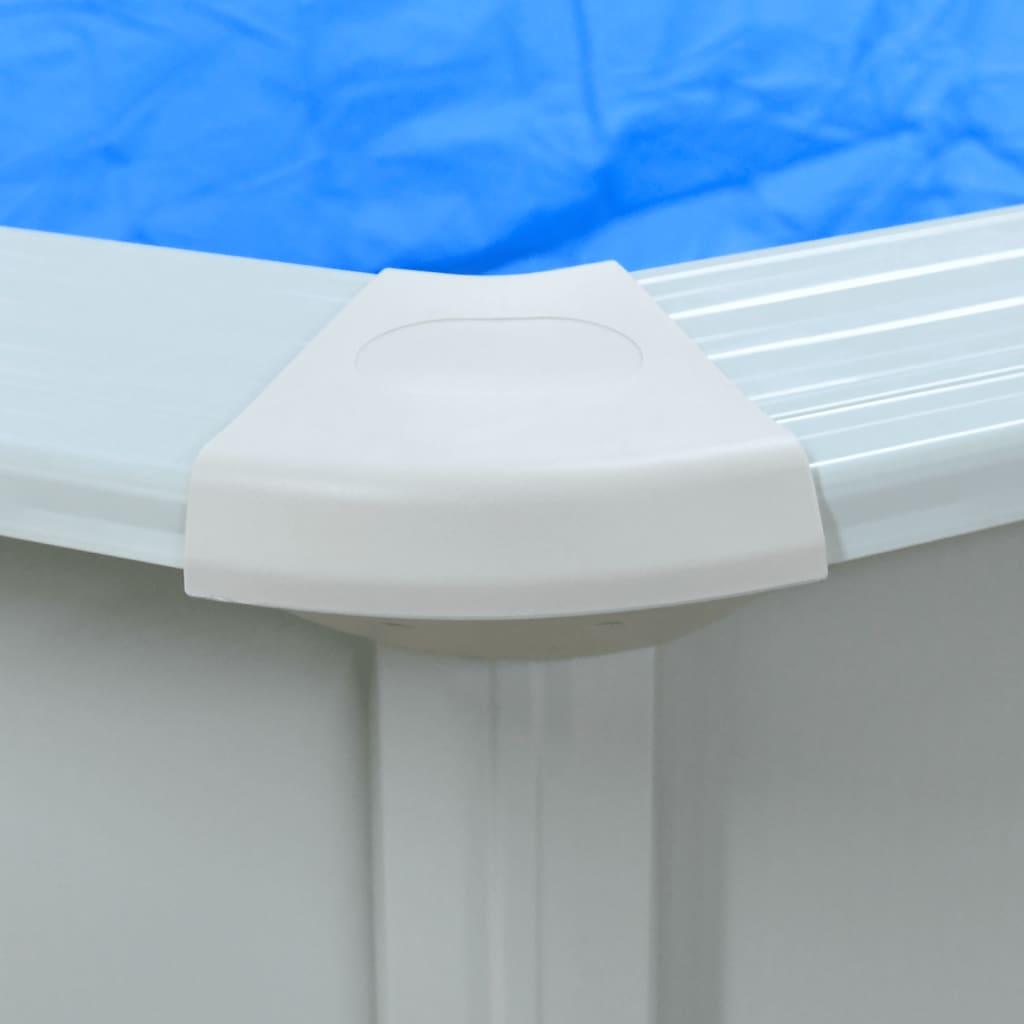 Zwembad met zandfilterpomp en ladder 490x360x120 cm - JouwSpeeltuin