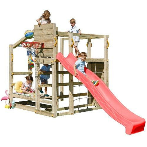 Image of Crossfit-Blue-Rabbit-Speeltoestel-Glijbaan-Klimnet-Sport-Kinderen