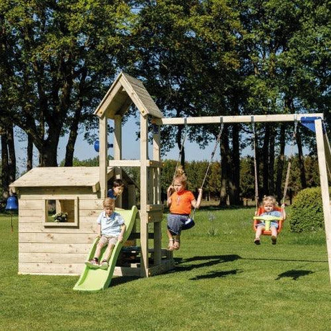 Image of Lookout-speeltoestel-schommels-speeltoren-speelhuisje-kinderen