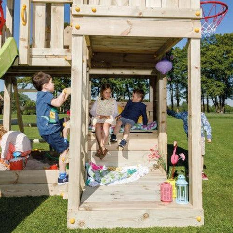 Image of Palazzo-speeltoestel-blue-rabbit-zandbak-zitbankje-kinderen-spelen