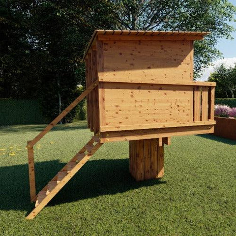 Image of Panda-Droom-boomhut-trap-zijkant-speeltoestel-outdoor-island