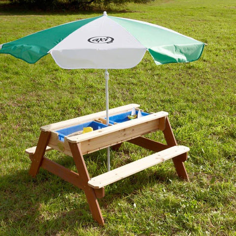 Image of Speelelement | AXI - Picknicktafel Nick Bruin (zand en water) - JouwSpeeltuin