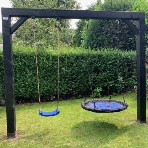 Schommel-Tarzan-zwart-gespoten-douglas-hout-outdoor-island