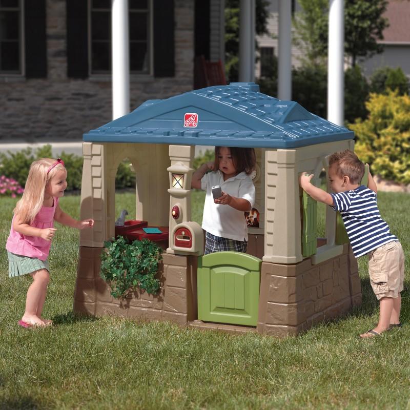Kunststof Speelhuisje | Step2 - Happy Home Cottage & Grill - JouwSpeeltuin