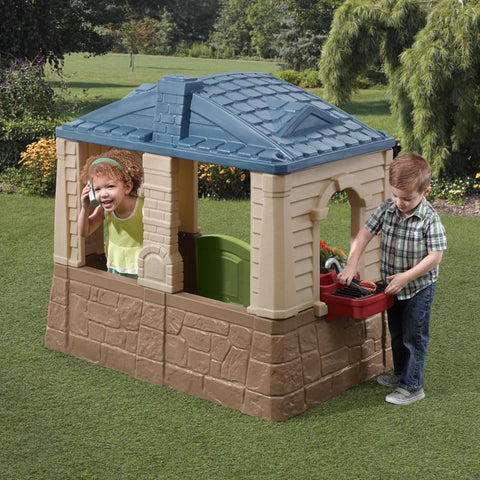 Image of Kunststof Speelhuisje | Step2 - Happy Home Cottage & Grill - JouwSpeeltuin