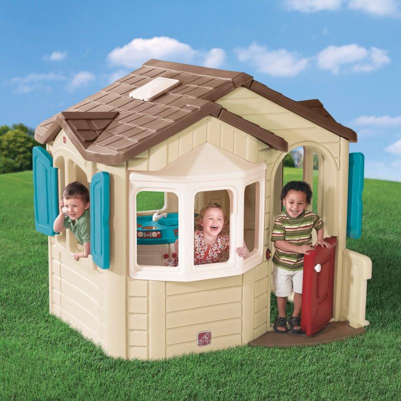 Kunststof Speelhuisje | Step2 - Naturally Playful Welcome Home - JouwSpeeltuin