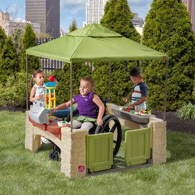 Kunststof Speelhuisje | Step2 - All Around Playtime Patio with Canopy