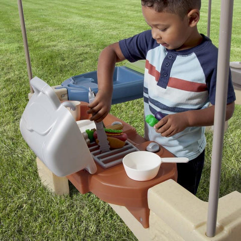 Image of Kunststof Speelhuisje | Step2 - All Around Playtime Patio with Canopy - JouwSpeeltuin