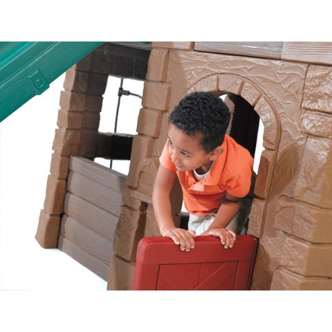 Image of Speeltoestel | Step2 - Naturally Playful Adventure Lodge Play Center (3 schommels) - JouwSpeeltuin