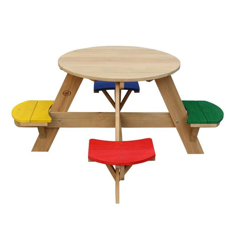 Image of Speelelement | AXI - UFO Picknicktafel (Regenboog) - JouwSpeeltuin