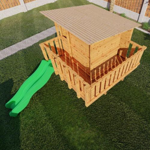 Image of Villa-Panda-bovenkant-outdoor-island-boomhut-speeltoestel