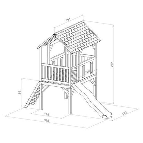 Image of afmetingen-en-informatie-van-speelhuisje-bogo-van-axi