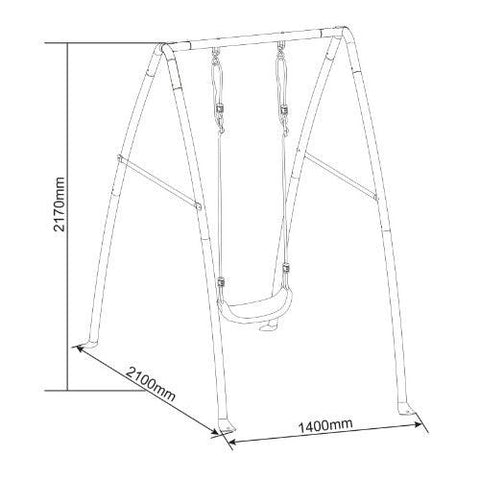 Image of axi-enkele-schommel-afmetingen