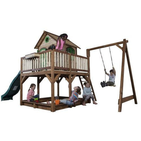 Image of axi-liam-met-enkele-schommel-houten-speelhuisje-Jouw-Speeltuin