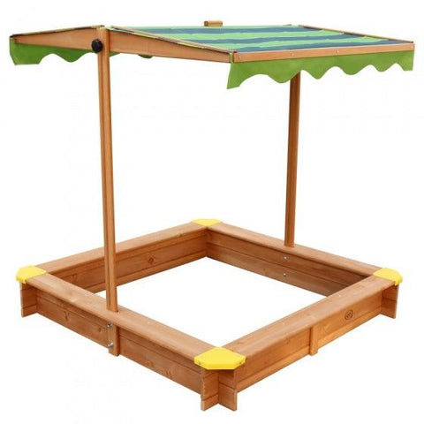 Image of Axi Zandbak Lily 118 X 118 X 18 Cm Hout Lichtbruin - JouwSpeeltuin