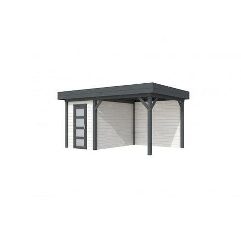 Image of blokhut-tuinhuis-topvision-vuren-hout-tuinhuisje-woodvision-jouw-speeltuin-luifel-300-wit-antraciet