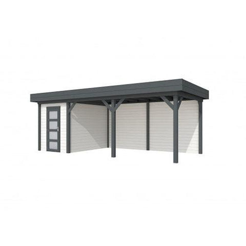 Image of blokhut-tuinhuis-topvision-vuren-hout-tuinhuisje-woodvision-jouw-speeltuin-luifel-500-wit-antraciet