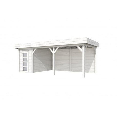 Image of blokhut-tuinhuis-topvision-vuren-hout-tuinhuisje-woodvision-jouw-speeltuin-luifel-500-wit