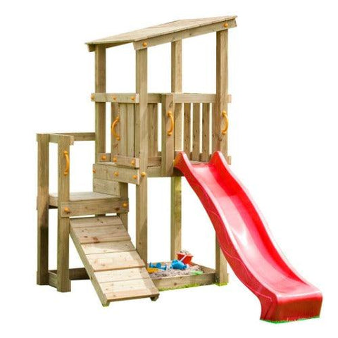 Image of cascade-blue-rabbit-speeltoren-speeltoestel-glijbaan