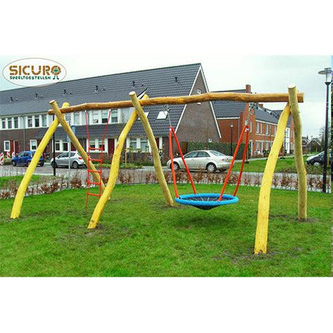 Image of combinatieschommel-sicuro-robiniahouten-schommel-jouw-speeltuin
