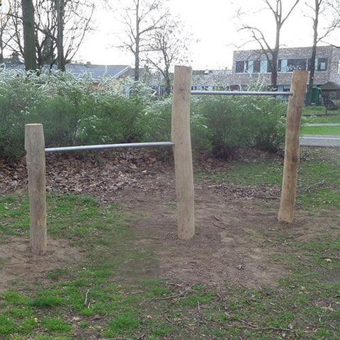 Image of Speelelement | Sicuro - Duikelrek 2-delig (Robinia) - JouwSpeeltuin