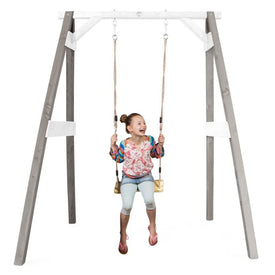 Schommel | AXI - Enkele schommel (grijs/wit) - JouwSpeeltuin