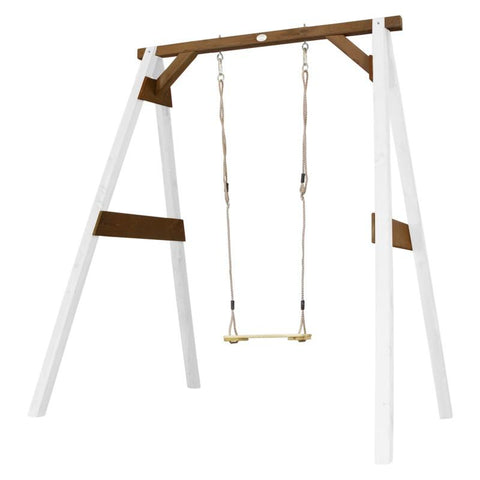 Image of Schommel | AXI - Enkele schommel (wit/bruin) - JouwSpeeltuin