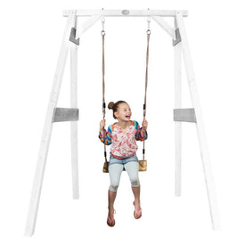 Schommel | AXI - Enkele schommel (wit/grijs) - JouwSpeeltuin