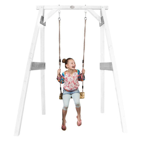 Image of Schommel | AXI - Enkele schommel (wit/grijs) - JouwSpeeltuin