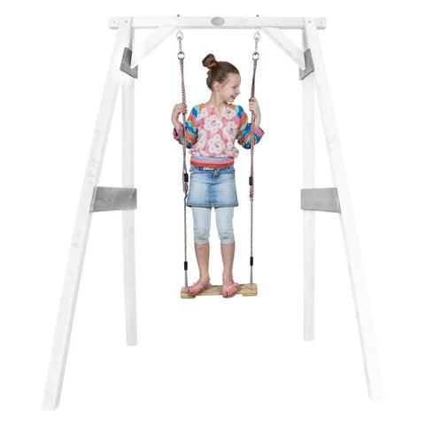 Image of Schommel | AXI - Enkele schommel (wit/grijs) - JouwSpeeltuin