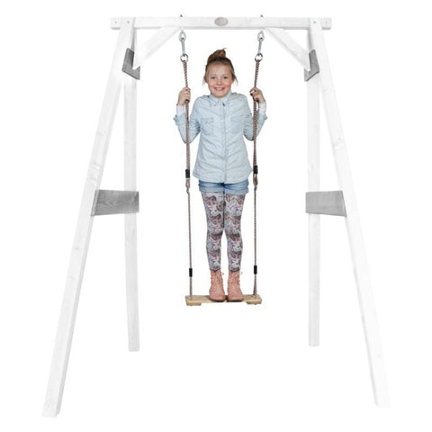 Image of Schommel | AXI - Enkele schommel (wit/grijs) - JouwSpeeltuin