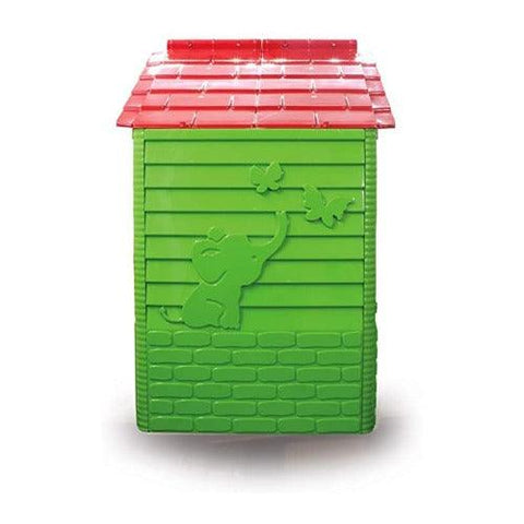 Image of groen-kinder-speelhuisje-jamara-zijkant-speelhuis