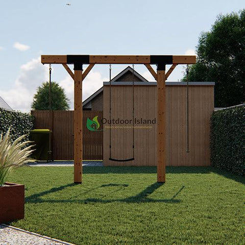 Image of houten-schommel-mickey-300cm-outdoor-island-jouw-speeltuin