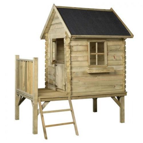 houten-speelhuisje-camilla-hout-dakleer-glijbaan-trapje