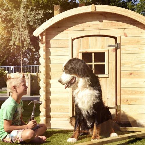 Houten speelhuisje | WoodVision - Wende - JouwSpeeltuin