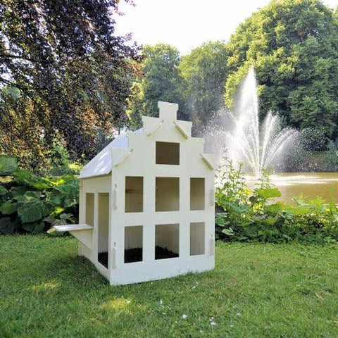 Image of kinderspeelhuisje-trapgevel-tuin-buiten-houten-speelhuisje-woodenplay