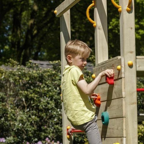 Image of klimwand-met-klimstenen-klimrek-crossfit-blue-rabbit-kind