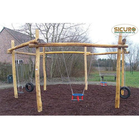 Image of robiniahouten-zeskantschommel-schommel-sicuro