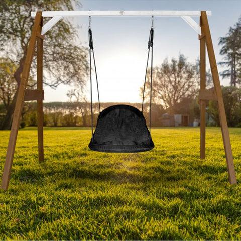 Image of Schommel | AXI - Roxy Nest schommel (bruin/wit) - JouwSpeeltuin