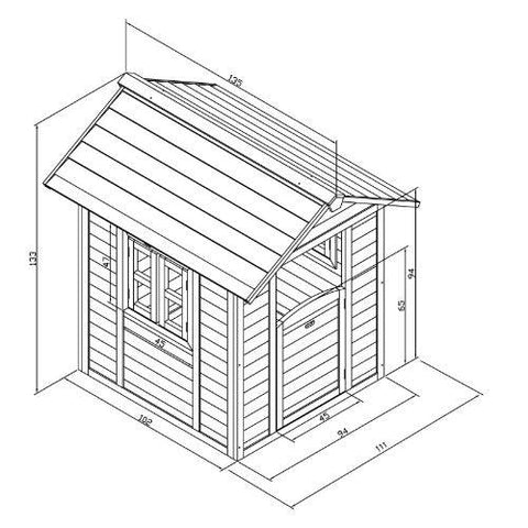 Image of speelhuis-lodge-grijs-wit-afmetingen-speelhuisjes-sunny-jouw-speeltuin
