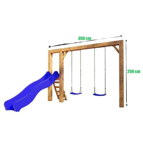 Image of speeltoestel-scar-outdoor-island-glijbaan-schommels-afmetingen