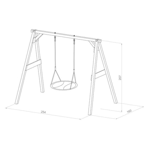 Image of Schommel | AXI - Summer Nest schommel (bruin) - JouwSpeeltuin