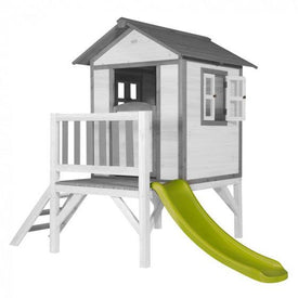 Sunny Speelhuis Lodge Xl 190 X 260 X 167 Cm Grijs/Wit wit/grijs - JouwSpeeltuin