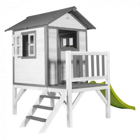 Sunny Speelhuis Lodge Xl 190 X 260 X 167 Cm Grijs/Wit wit/grijs